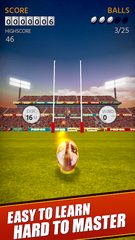 Captura 1: Flick Kick Rugby Kickoff