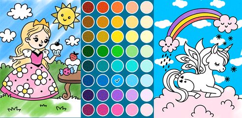 Captura 6: Páginas de Colorear para Princesas