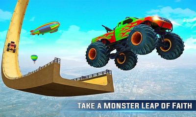 Screenshot 2: Impossible Monster Truck GT Stunt Car Racing Games
