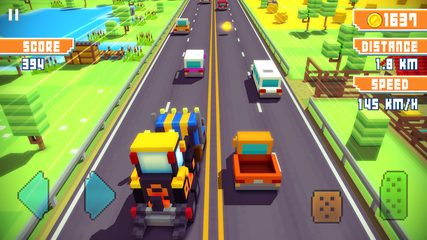 Screenshot 10: Blocky Highway: Traffic Racing
