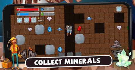 Captura 1: Máquina excavadora: excave y encuentre minerales