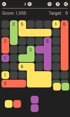 Screenshot 7: D7: pack the colored Dominoes per 7. Free game.
