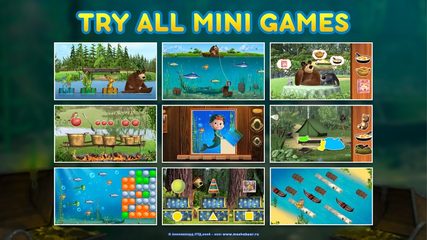 Screenshot 2: Masha and the Bear: Water game