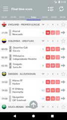 Captura 2: Predicciones y estadísticas de fútbol