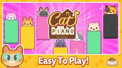 Скриншот 1: Piano Cat Tiles - Room Design