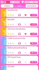 Скриншот 1: Игра на пианино с K-pop музыкой
