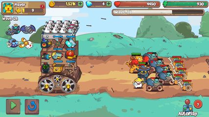 Скриншот 10: CatnRobot Idle TD: Battle Cat