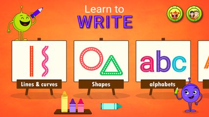 Captura 9: Aprender a escribir y trazar letras y números
