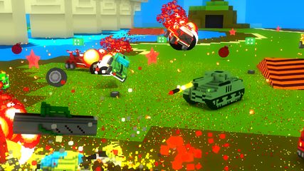Captura 9: Simulador de derby de demolición de bloques