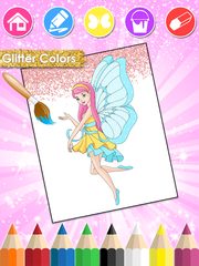 Screenshot 3: Princess Coloring Book Glitter & Girls Dress Up
