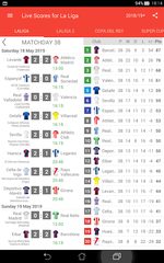 Captura 9: Resultados en Vivo La Liga Santander 2021/2022