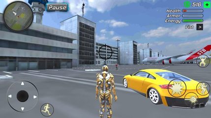 Screenshot 4: Super Crime Steel War Hero Iron Flying Mech Robot