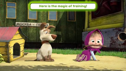 Screenshot 1: Masha and the Bear: We Come In Peace!