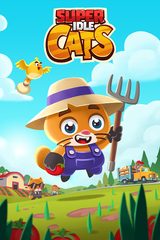 Screenshot 1: Super Idle Cats - Farm Tycoon