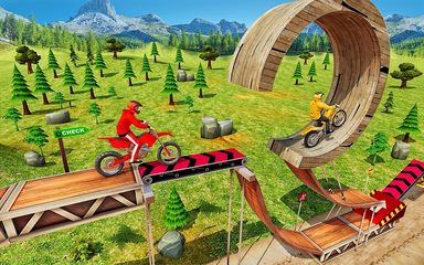 Captura 5: Carreras de Motocicletas con Trucos