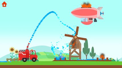 Screenshot 4: Dinosaur Fire Truck: for kids