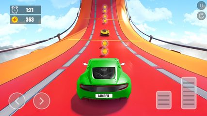 Screenshot 3: Superhero Car: Mega Ramp Games