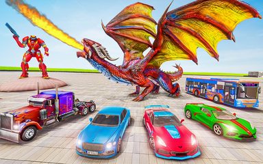 Captura 15: Batalla de Robots Dragón y Coches 3D