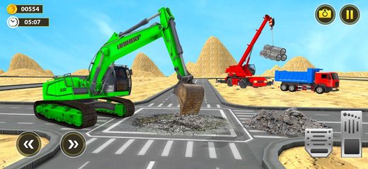Captura 2: Camión Volquete Excavadora Pesada 3D