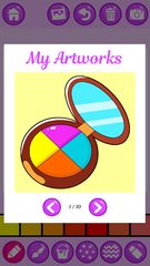 Screenshot 7: Beauty Makeup: Glitter Coloring Game for Girls