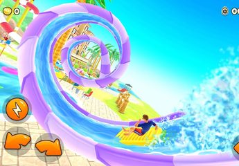 Screenshot 3: Uphill Rush Water Park Racing