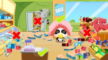 Captura 3: Héroe de BabyBus Town: consejos de seguridad ante terremotos para niños