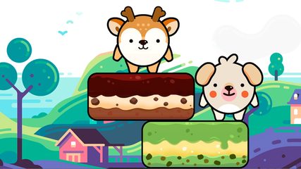 Captura 22: Aventura de saltos de pasteles con animales encantadores