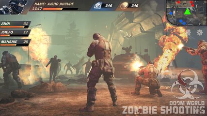 Screenshot 1: Zombie Shooting Game: 3d DayZ Survival