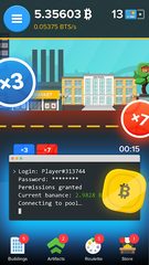 Captura 7: Simulador de minado de Bitcoin en espera