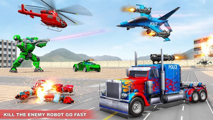 Screenshot 7: Police Truck Robot Game – Dino