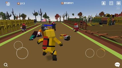 Captura 12: El juego de bloques pixelados de supervivencia