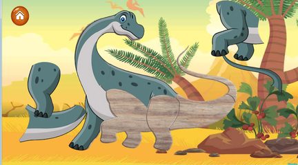 Скриншот 7: Пазлы с динозаврами для малышей