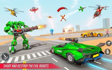 Screenshot 6: Army Bus Robot Car Game 3d
