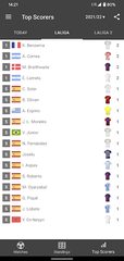 Captura 6: Resultados en Vivo La Liga Santander 2021/2022