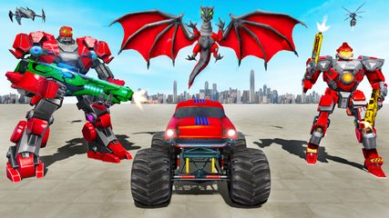 Screenshot 5: Monster Truck Robot Car Game