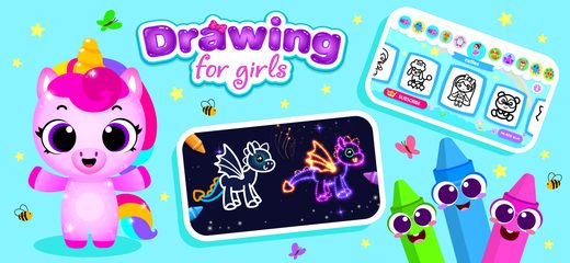 Скриншот 2: Детские игры рисования для девочек