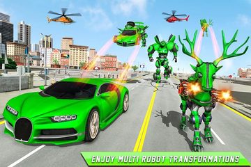 Screenshot 1: Deer Robot Car Game-Robot Game