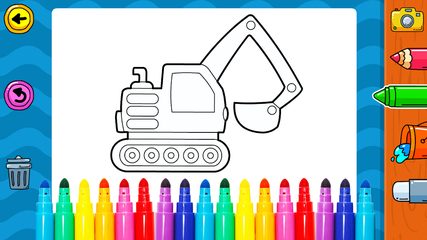 Screenshot 6: Vehicles Coloring for Kids: Trucks & Cars Game