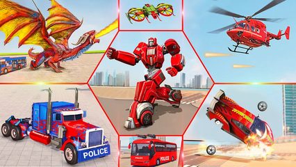 Captura 19: Batalla de Robots Dragón y Coches 3D