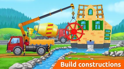 Captura 10: Construye una Casa: Camiones de Construcción