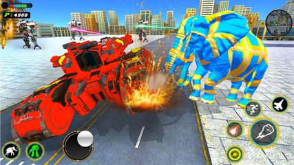Screenshot 10: Elephant Robot Transform Jet Game