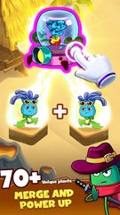Screenshot 3: Zombie Defense - Plants War - Merge idle games