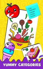 Screenshot 11: Fruits Coloring book & Food Drawing book Kids Free