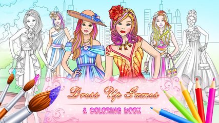 Screenshot 1: Dress Up Games & Coloring Book