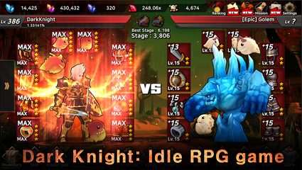 Скриншот 1: Темный рыцарь: Idle RPG