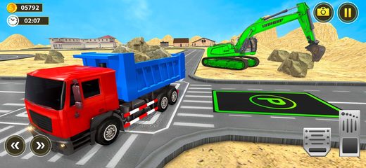Captura 1: Camión Volquete Excavadora Pesada 3D