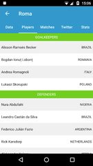 Captura 2: Seguimiento de Fútbol Europeo