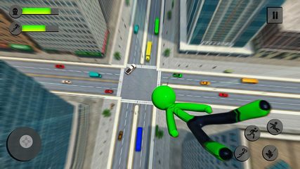 Screenshot 5: Flying Stickman Rope Hero Game