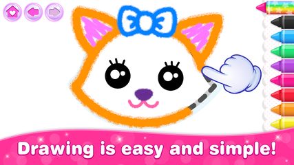 Screenshot 6: Bini Kids Drawing Games for Girls! Toddlers Apps!