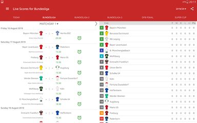 Captura 17: Marcador en Vivo para la Bundesliga 2021/2022